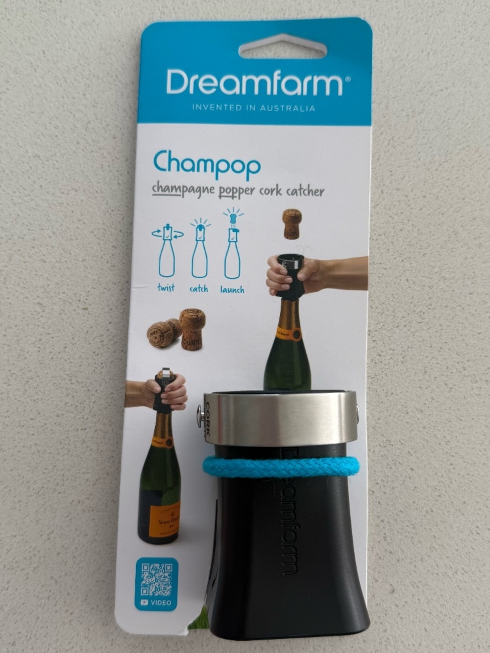 NWT Dreamfarm Champop Champagne Popper Cork Catcher – New in Package